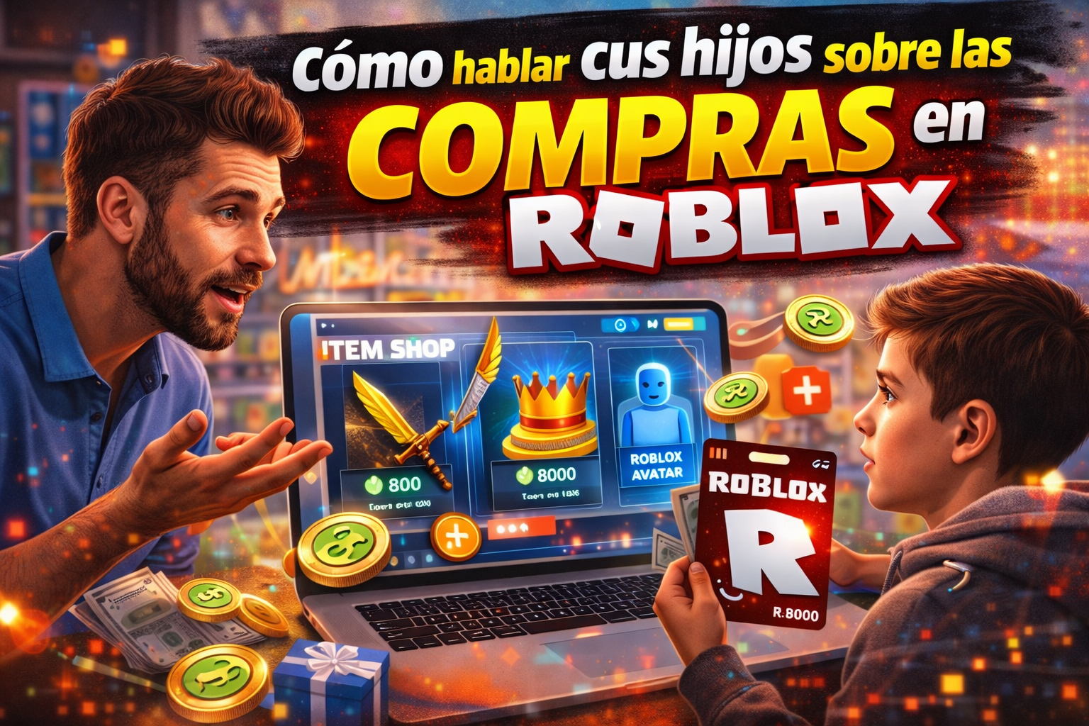 Hablar con tus Hijos sobre Compras en Roblox