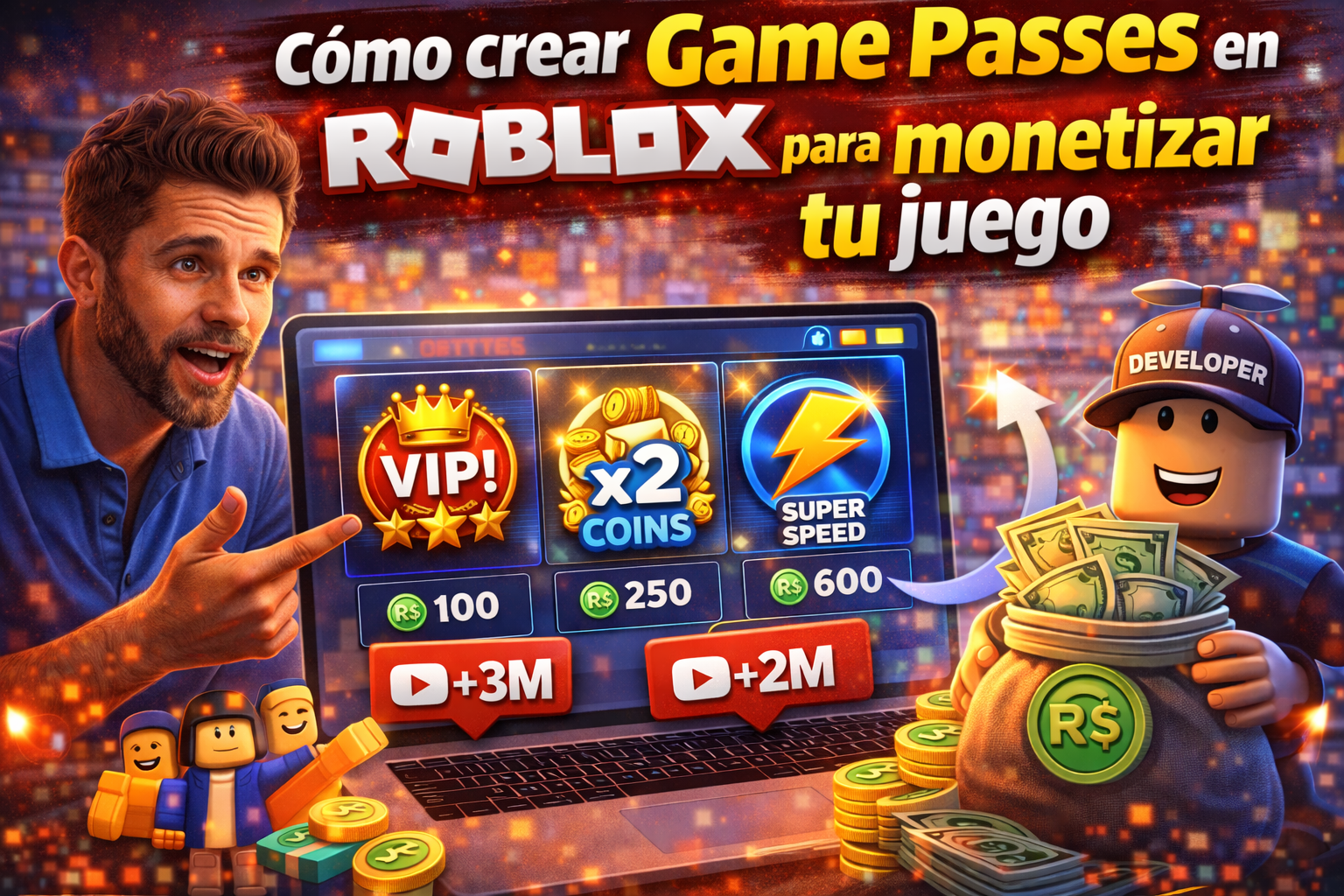 Crear Game Pass en Roblox para Monetizar